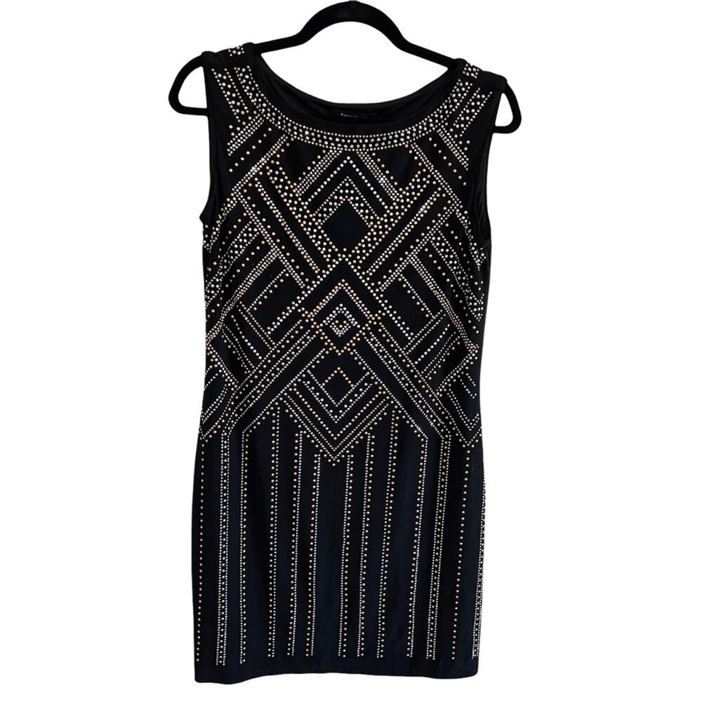 White House Black Market Geometric Embellished Dress Small Women's